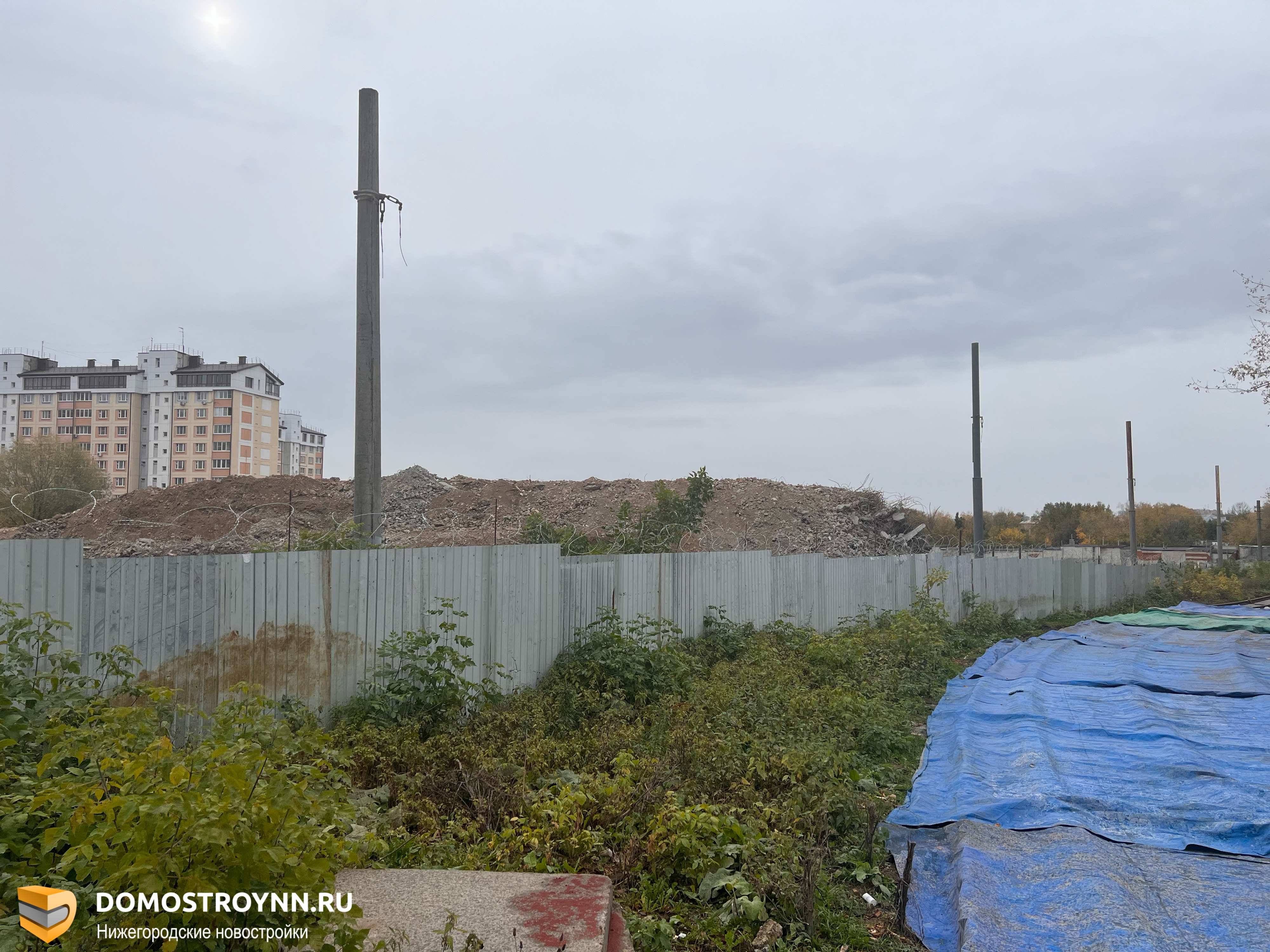 Долгострой на улице Медицинской полностью снесли в Нижнем Новгороде в  октябре 2023