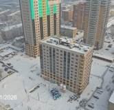 Ход строительства дома № 1 в ЖК Три Клёна -