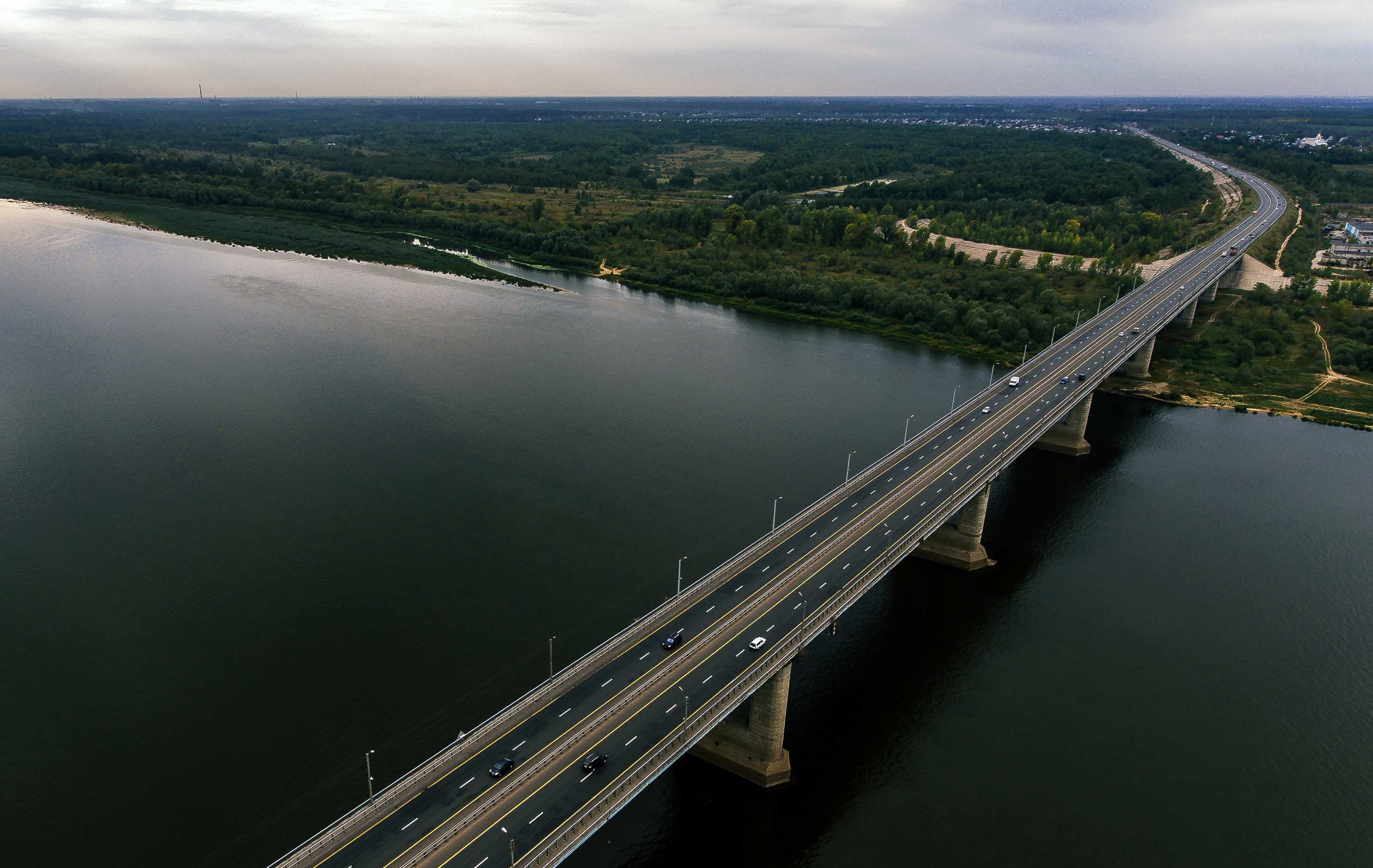 Часть Стригинского моста перекрыли под Нижним Новгородом из-за ремонта - фото 1