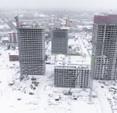 Ход строительства дома 1, 2, 3, 4 в ЖК Сибирская Калина -