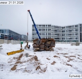 Ход строительства дома 4 в ЖК Бульвар Грина -