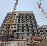 Ход строительства дома 39, секция С6, С5, С4 в ЖК Три Девятых -