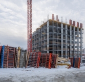 Ход строительства дома 1 в ЖК Страна. Тополёвая -