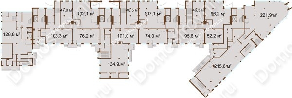 ЖК Бояр Палас - планировка 1 этажа
