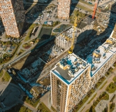 Ход строительства дома 10/1, секция 8-10 в ЖК Ясный Берег -