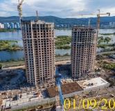 Ход строительства дома № 5.1 в ЖК Новоостровский -