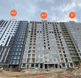 Ход строительства дома 22 в ЖК Авиатоr -