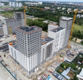 Ход строительства дома № 109, корпус 1 (ГП-73) в ЖК Беринг -