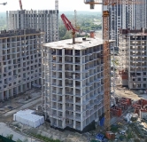 Ход строительства дома 10, корпус 2 в ЖК Остров-сад -