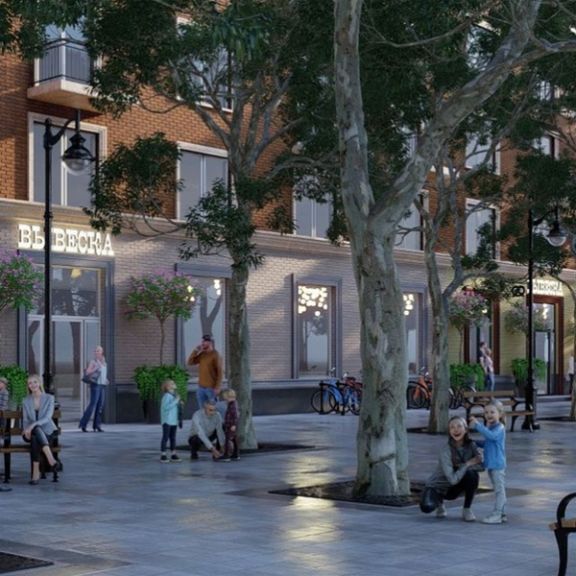 На ул. Сержантова в Ростове-на-Дону высадят платаны и установят арт-объекты в 2022 году