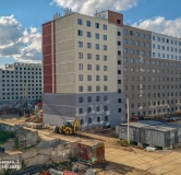 Ход строительства дома 1.3 в ЖК Патриот -