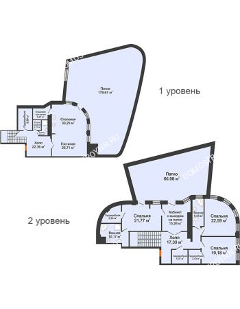4 комнатная квартира 248,4 м² в ЖК Плотничный, дом № 2