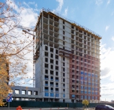 Ход строительства дома № 9, корпус 1 (ГП-1) в ЖК Остров-сад -